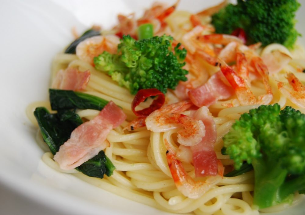 桜えびのパスタの写真