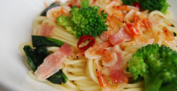 桜えびのパスタの写真