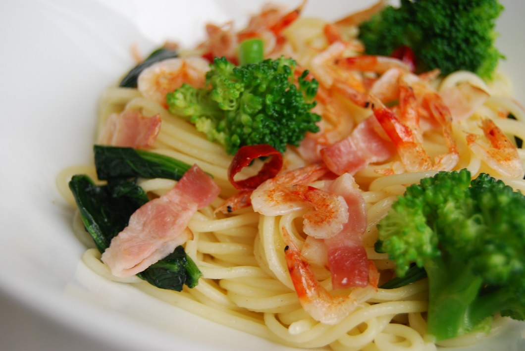 桜えびのパスタの写真