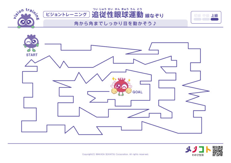 線なぞり上級ビジョントレーニング