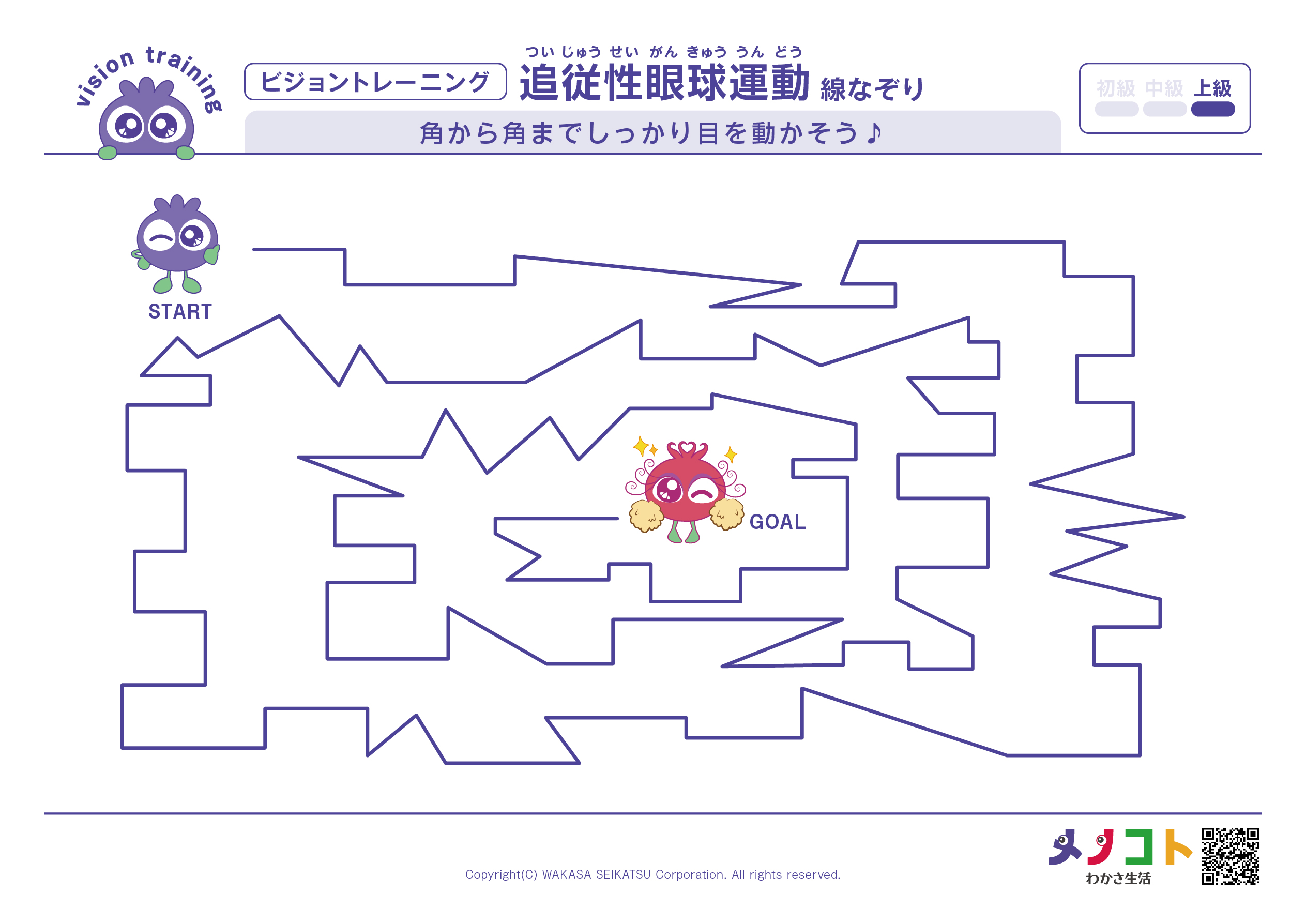 線なぞり上級ビジョントレーニング