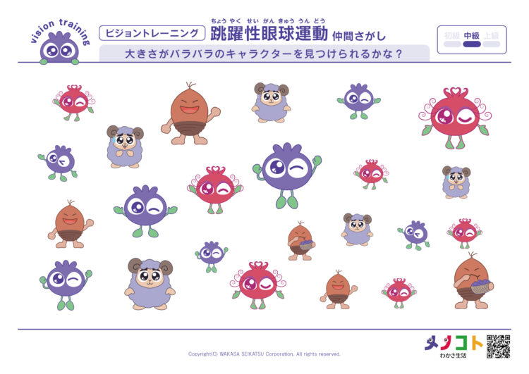 仲間さがしビジョントレーニング中級