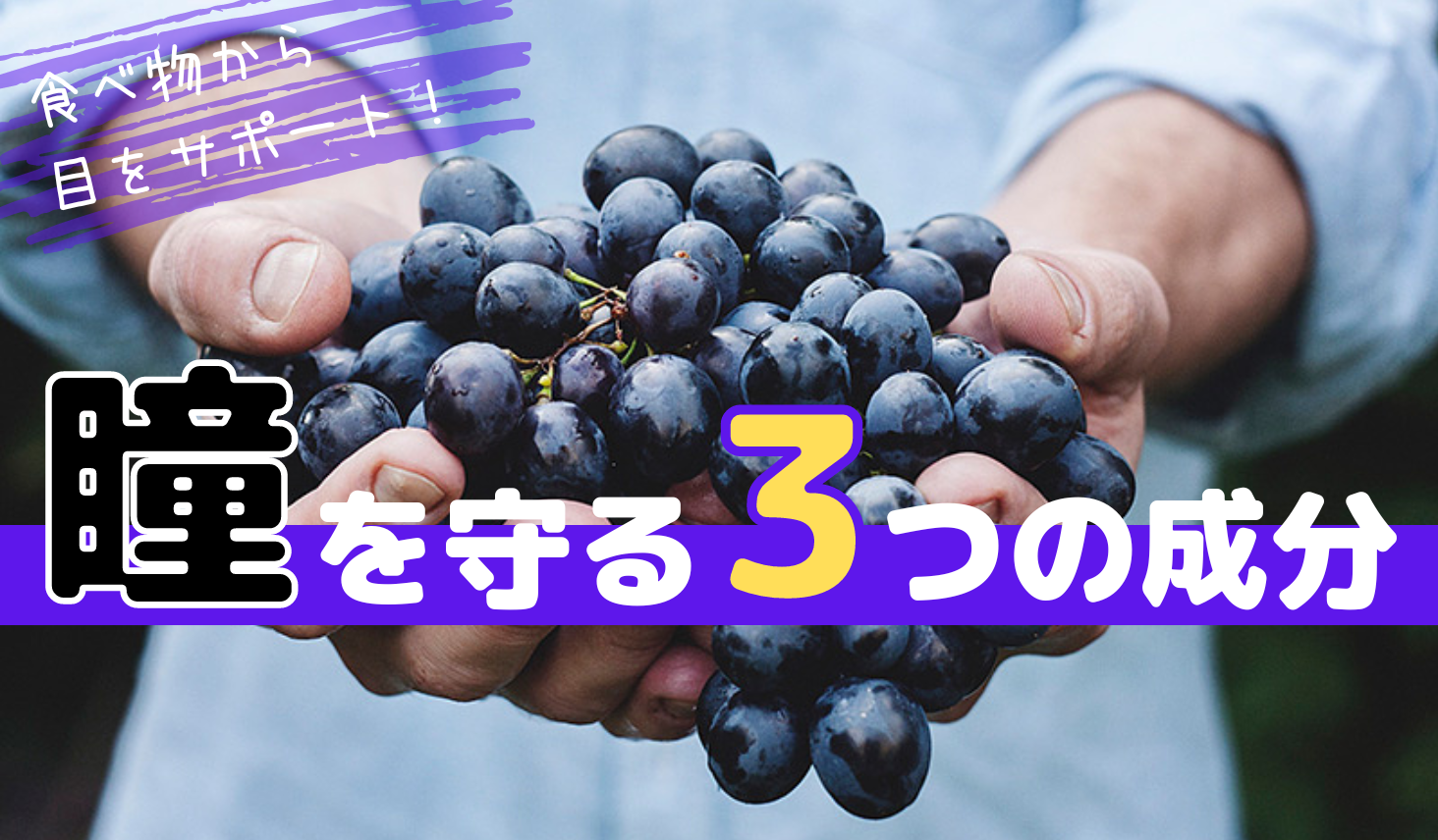 【目のために摂りたい3つの成分】食べ物で瞳をサポート！ メノコト365 Byわかさ生活