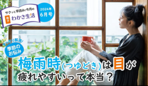 梅雨時は目も疲れやすい記事の写真