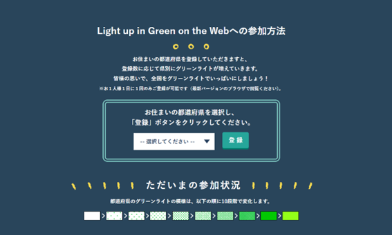 ライトアップin グリーン運動参加フォーム