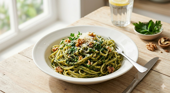 パセリを使ったルテインを多く含む料理